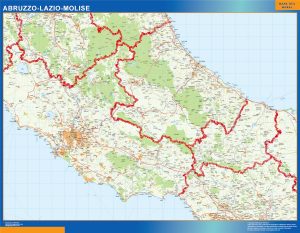 Mappa murale Abruzzo