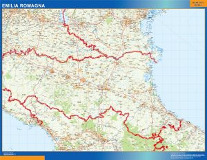 Mappa murale Emilia-Romagna